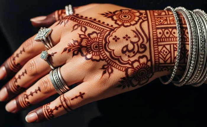 simple instagram stylish royal front hand mehndi design